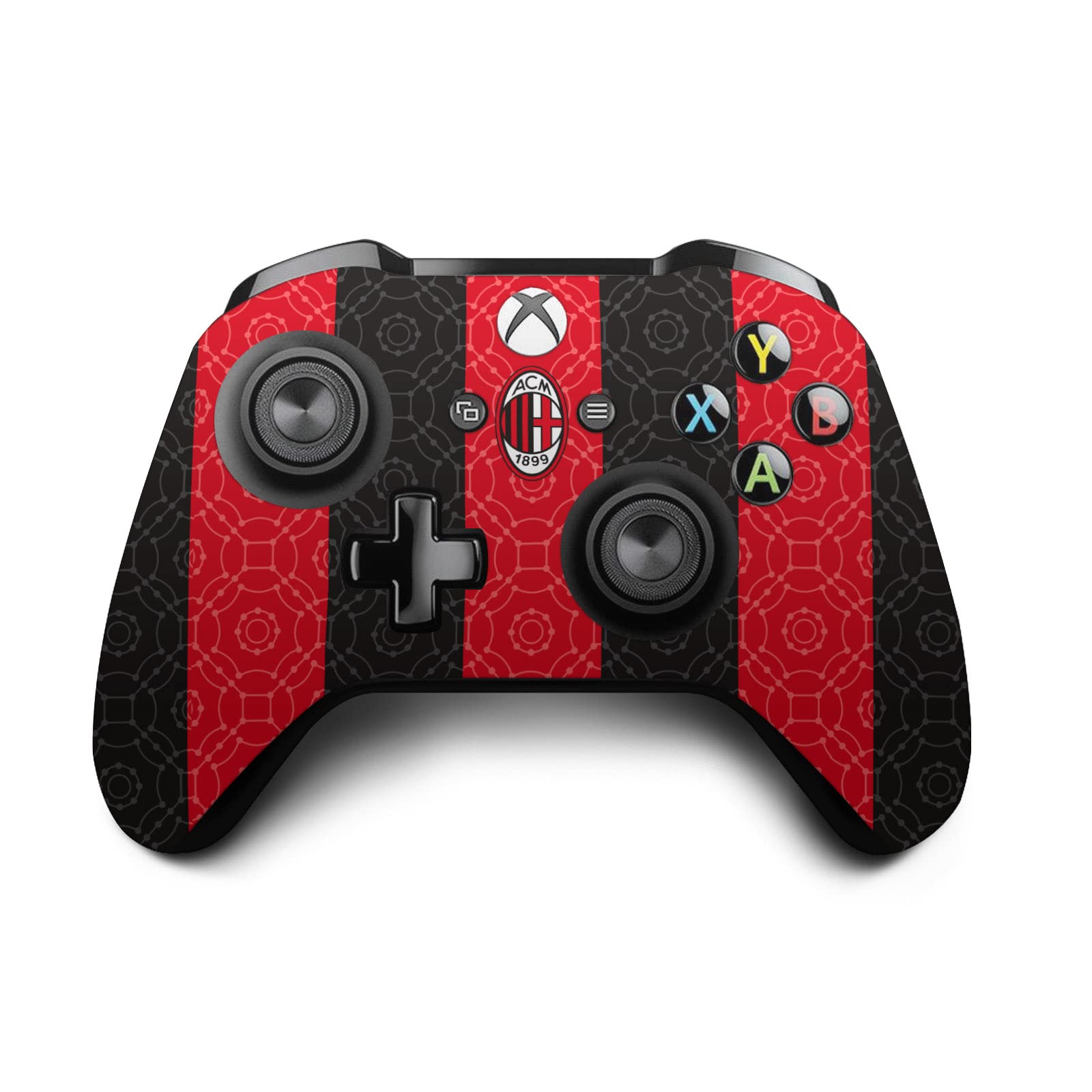 Head Case Designs Officially Licensed AC Milan Home 2020/21 Crest Kit Vinyl Sticker Gaming Skin Decal Cover Compatible with Xbox One X Console and Controller Bundle