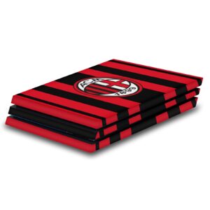 head case designs officially licensed ac milan home 2021/22 crest kit vinyl sticker gaming skin decal cover compatible with sony playstation 4 ps4 pro console