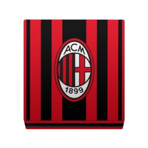 Head Case Designs Officially Licensed AC Milan Home 2021/22 Crest Kit Vinyl Sticker Gaming Skin Decal Cover Compatible with Sony Playstation 4 PS4 Pro Console