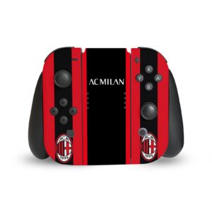 Head Case Designs Officially Licensed AC Milan Home 2021/22 Crest Kit Vinyl Sticker Gaming Skin Decal Cover Compatible with Nintendo Switch Console & Dock & Joy-Con Controller Bundle