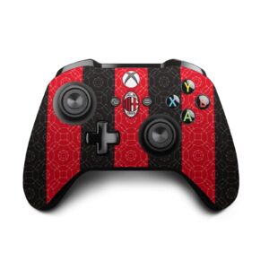 head case designs officially licensed ac milan home 2020/21 crest kit vinyl sticker gaming skin decal cover compatible with xbox one s/x controller