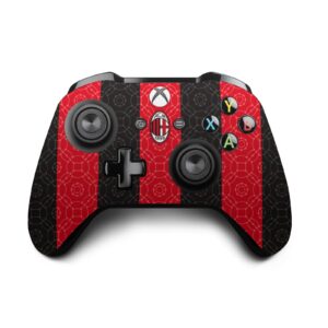 Head Case Designs Officially Licensed AC Milan Home 2020/21 Crest Kit Vinyl Sticker Gaming Skin Decal Cover Compatible With Xbox One S Console and Controller Bundle