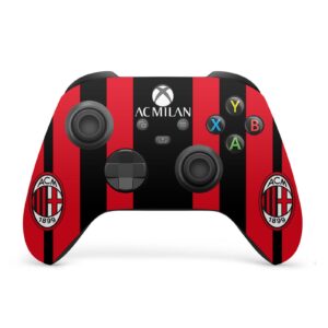 Head Case Designs Officially Licensed AC Milan Home 2021/22 Crest Kit Vinyl Sticker Gaming Skin Decal Cover Compatible with Xbox Series X Console and Controller Bundle