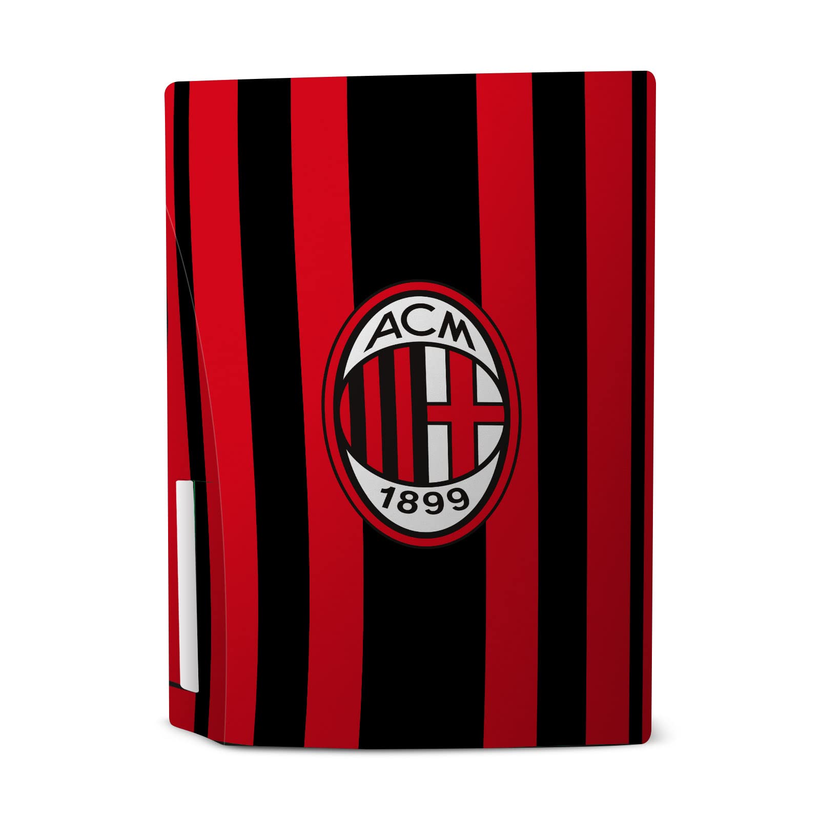 Head Case Designs Officially Licensed AC Milan Home 2021/22 Crest Kit Vinyl Faceplate Sticker Gaming Skin Decal Cover Compatible With Sony PlayStation 5 PS5 Disc Edition Console & DualSense Controller