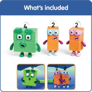 hand2mind Numberblock Four and The Terrible Twos, Cartoon Action Figure Set, Toy Figures, Play Figure Playsets, Small Figurines for Kids, Number Toys, Math Toys for Kids 3-5, Birthday Gifts for Kids