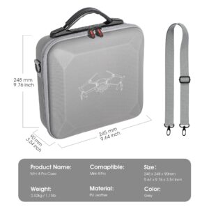 Mini 3 Pro Case, Waterproof PU Leather Carrying Case for DJI Mini 3 /DJI Mini 3 Pro/DJI Mini 4 Pro and Accessories, RC-N1 /N2Non-Screen Controller Combo with Shoulder Strap