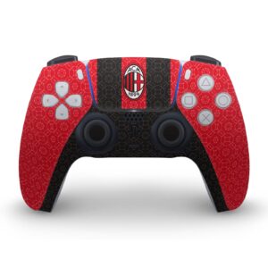 Head Case Designs Officially Licensed AC Milan Home 2020/21 Crest Kit Vinyl Faceplate Sticker Gaming Skin Decal Compatible with Sony Playstation 5 PS5 Digital Edition Console and DualSense Controller