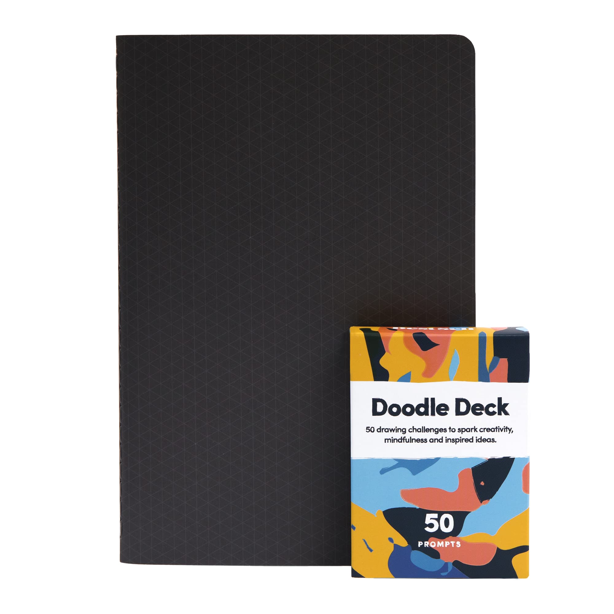 BestSelf Doodle Bundle - Art Therapy Exercises and Sketch Pad for Creativity with 50 Prompts