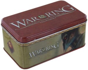 war of the ring second edition: card box and sleeves (witch-king edition) – ares games embossed tin – sturdy & tough – compatible with war of the ring 2e