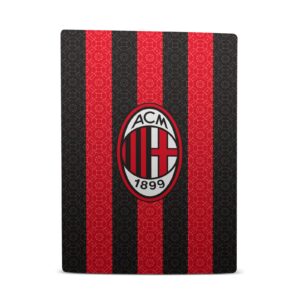 Head Case Designs Officially Licensed AC Milan Home 2020/21 Crest Kit Vinyl Faceplate Sticker Gaming Skin Decal Cover Compatible with Sony Playstation 5 PS5 Digital Edition Console