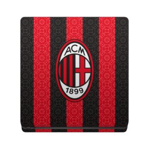 Head Case Designs Officially Licensed AC Milan Home 2020/21 Crest Kit Vinyl Sticker Gaming Skin Decal Cover Compatible with Sony Playstation 4 PS4 Slim Console and DualShock 4 Controller