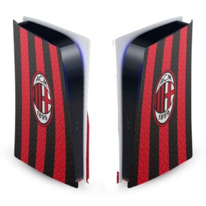 Head Case Designs Officially Licensed AC Milan Home 2020/21 Crest Kit Vinyl Faceplate Sticker Gaming Skin Decal Cover Compatible with Sony Playstation 5 PS5 Digital Edition Console