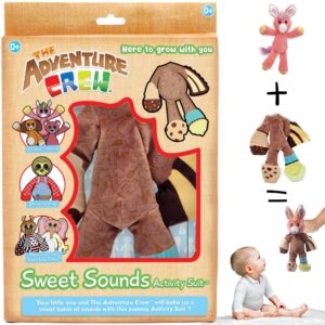 nobory toys the adventure crew sweet sounds interactive activity suit for babies and toddlers | interchangeable with the adventure crew plush characters | early learning toy