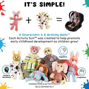 Nobory Toys The Adventure Crew 123 Look at Me Sensory Activity Suit for Infants and Toddlers | Interchangeable with The Adventure Crew Plush Characters | Early Learning Toy