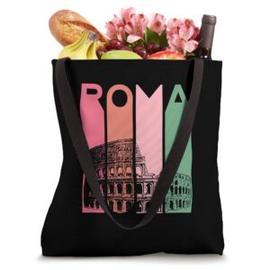 Rome Italy Roma Italian Retro Vintage Coliseum Architecture Tote Bag