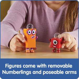 hand2mind Numberblocks One and Two Bike Adventure, Cartoon Action Figure Set, Toy Figures, Toy Vehicle Playsets, Small Figurines for Kids, Number Toys, Math Toys for Kids 3-5, Birthday Gifts for Kids