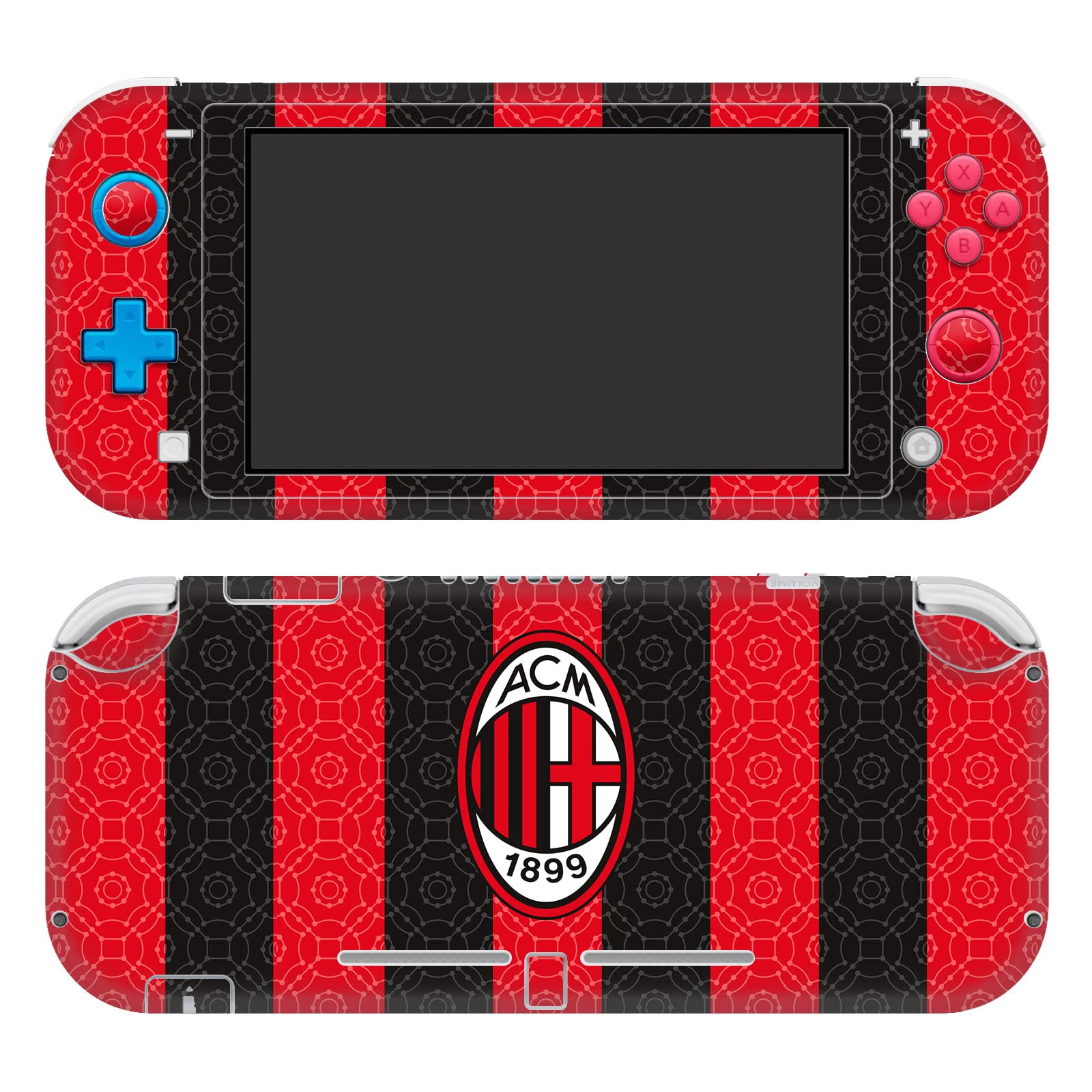 Head Case Designs Officially Licensed AC Milan Home 2020/21 Crest Kit Vinyl Sticker Gaming Skin Decal Cover Compatible with Nintendo Switch Lite