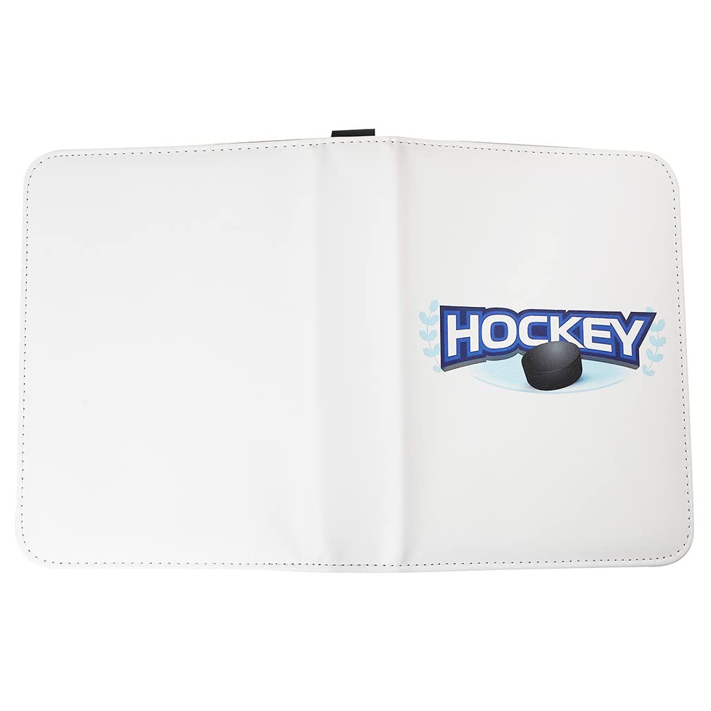 Leatherette 4 Pocket Trading Card Binder Album Holder Pages Folder Protector for Ice Hockey Trading Cards TCG - Top loading 3 Ring Zip Card Binder Album Hockey Cards