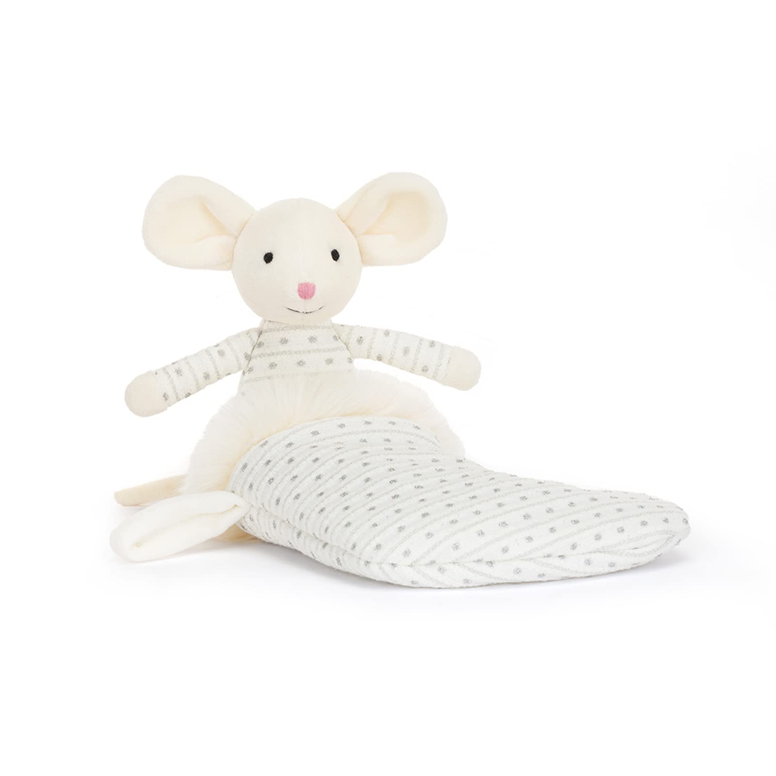 Jellycat Shimmer Stocking Mouse Stuffed Animal, 8 inches| Christmas Plush Toy and Décor