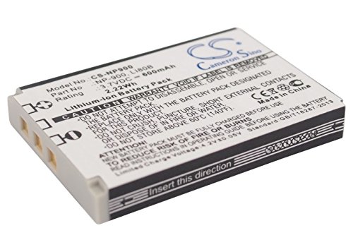 Qigenia 02491-0015-00 Replacement Battery for Praktica DS-6340 DS-6330 DS-4341 DS-4346,NP-900 02491-0037-00 BATS4 Battery (600mAh/3.7V)