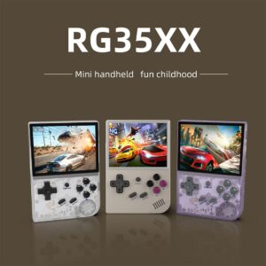 Topoo RG35XX Handheld Arcade Game Console with 5000 Classic Games, 64G Retro Game Console, 3.5 Inch - Gray