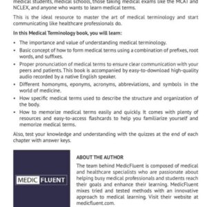 Medical Terminology: Learn medical terms for nursing, healthcare professions, medical school, and MCAT