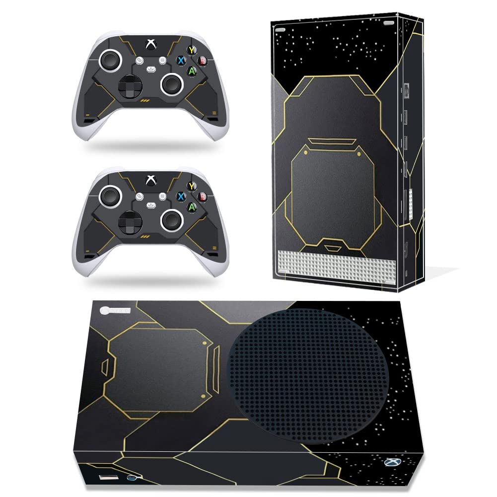 Skin Sticker for X Box Series S Console and Controller, Full Cover Wrap Protector Decal Compatible with Xbox Series S (Black)