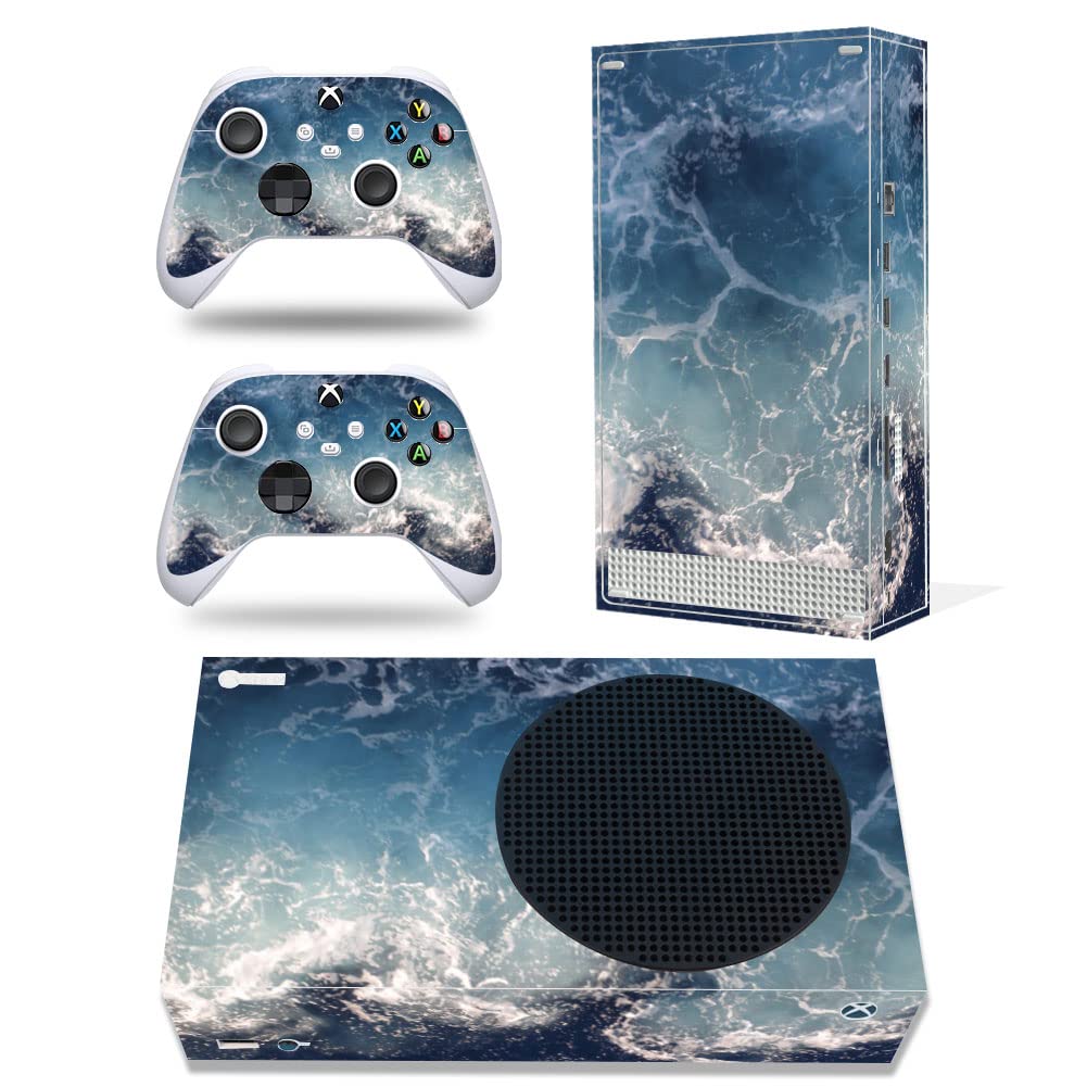 Skin Sticker for Xbox Series S Console and Controller X Box Series S Protective Vinyl Cover Decal (Indigo)