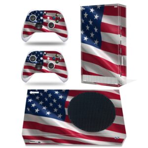 Skin Sticker for Xbox Series S Console and Controller X Box Series S Protective Vinyl Cover Decal (Red Blue)