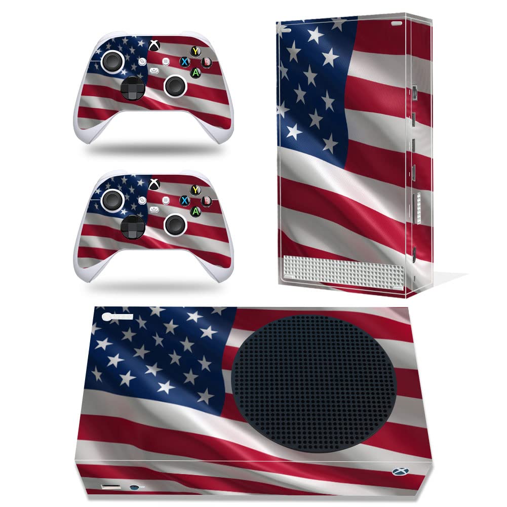 Skin Sticker for Xbox Series S Console and Controller X Box Series S Protective Vinyl Cover Decal (Red Blue)