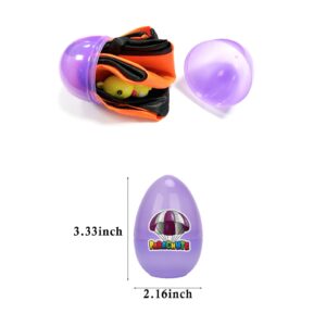 BEIGUO 6 Pack Easter Egg with Parachute Toy for Kids Girls Boys Easter Basket Stuffers Gifts