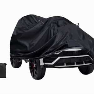 RuiHiSong Kids Car Cover,Outdoor Heavy Duty 600D Power Wheels for Kids Waterproof Cover,Kids Ride-On Toy Car Cover with Buckle and Vent,All Weather,The Handle is a Reflective Strip Again