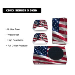 Skin Sticker for Xbox Series S Console and Controller X Box Series S Protective Vinyl Cover Decal (Red Blue)