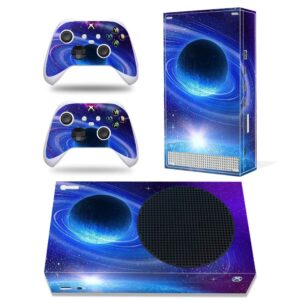 skin sticker for x box series s console and controller, full cover wrap protector decal compatible with xbox series s (navy)