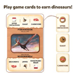 Skillmatics Card Game - Dino Trio, A Smart Swapping Dinosaur Themed Strategy Game for Kids, Teens & Adults