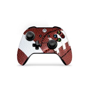 zoomhitskins controller skin compatible with x1 s and x1 x, vinyl sticker technology, football white red sports, durable, 1 skin, made in the usa