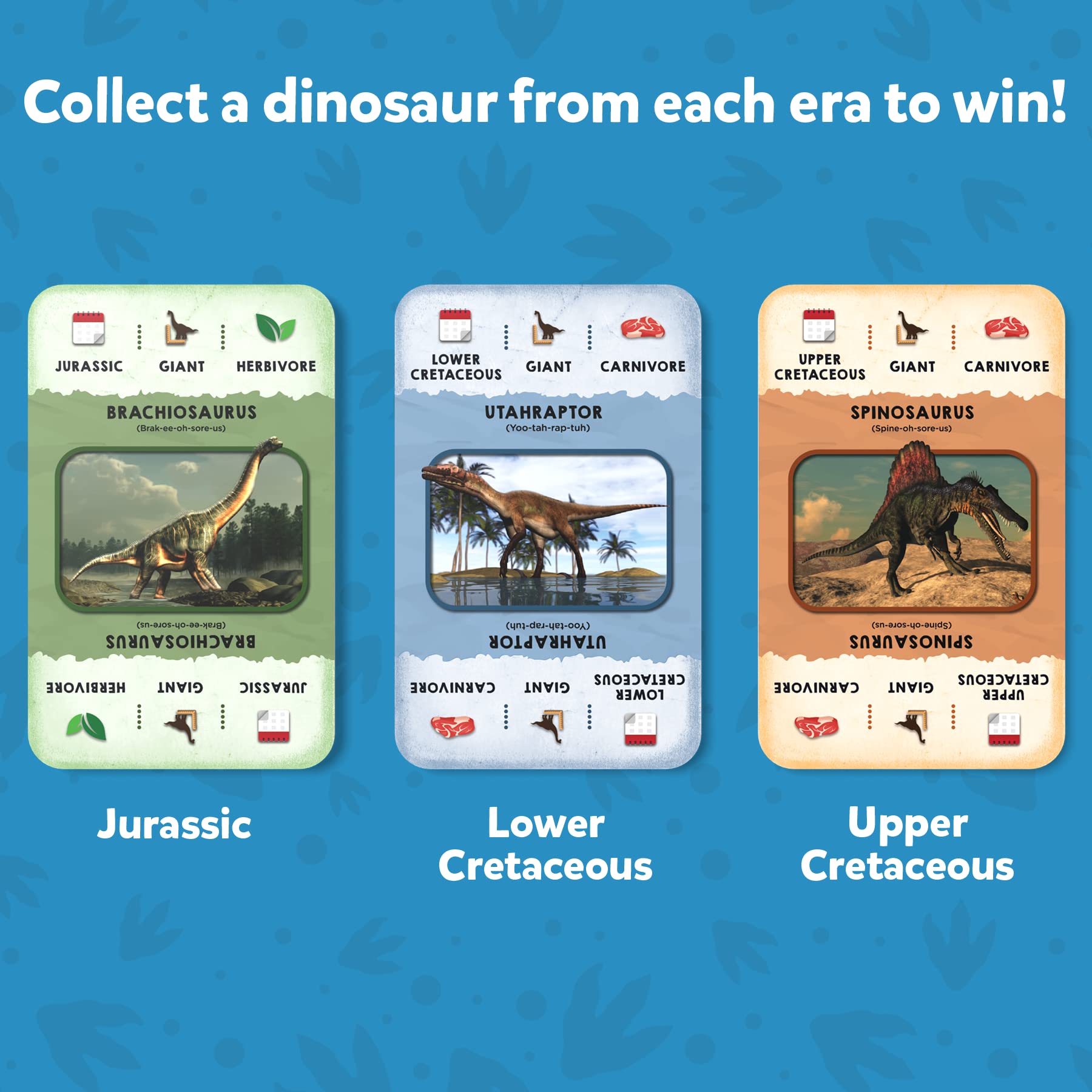 Skillmatics Card Game - Dino Trio, A Smart Swapping Dinosaur Themed Strategy Game for Kids, Teens & Adults