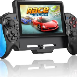 Rzzhgzq Switch Controller for Nintendo Switch One-Piece Joypad Switch Pro Controller for Handheld Mode Switch Controllers Remote with Adjustable TURBO and Dual Motor Vibration