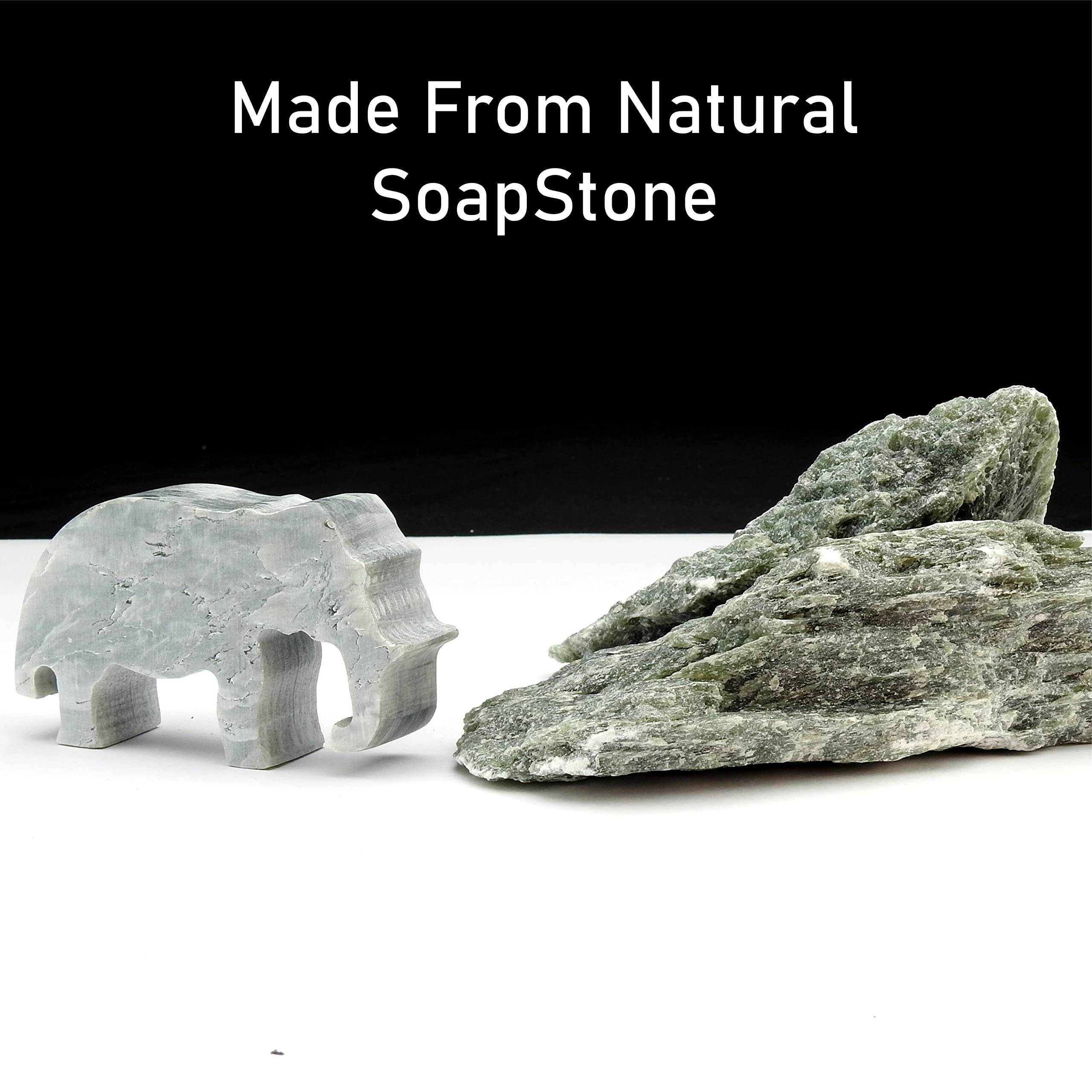 BRAIN TREE - Elephant Soapstone Carving Kit, Carve Your Own Sculpture for Girls, Kids, Boys –Teen Gift -Fun DIY Arts and Crafts Activity for Kids and Adults - DIY Crafts Kit, Soapstone Sculpting Kits