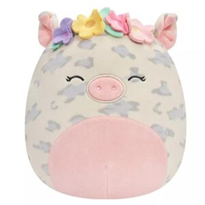 squishmallows rare 8-inch rosie the pig with flower crown/headband plush - add rosie to your squad, ultrasoft stuffed animal large plush toy, official kellytoy plush (doxl)