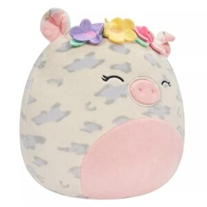 Squishmallows Rare 8-Inch Rosie The Pig with Flower Crown/Headband Plush - Add Rosie to Your Squad, Ultrasoft Stuffed Animal Large Plush Toy, Official Kellytoy Plush (doxl)