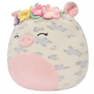 Squishmallows Rare 8-Inch Rosie The Pig with Flower Crown/Headband Plush - Add Rosie to Your Squad, Ultrasoft Stuffed Animal Large Plush Toy, Official Kellytoy Plush (doxl)