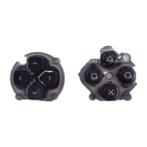 JMXLDS Replacement D-Pad Direction Button ABXY Key Left Right Function Button for PS Vita 2000 PSV 2000 Console Black