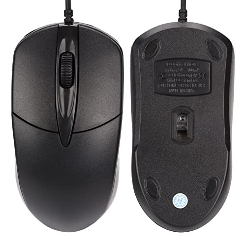 ASHATA Heated Mouse, Constant Temperature Adjustment Wired Heated Mouse Widely Compatible for PC for Laptops for Desktops