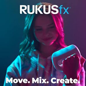 RUKUS Just Play RUKUSfx Motion-Controlled Music Mixer, Lights and Sounds Music, with Bonus Skin, Multicolor