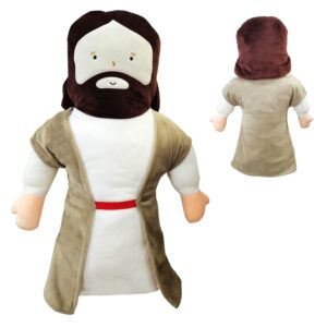 corandis 20inch jesus plush toy jesus stuffed dolls cartoon jesus pillow christ religious savior toys christian figure home christmas decoration baptism gift