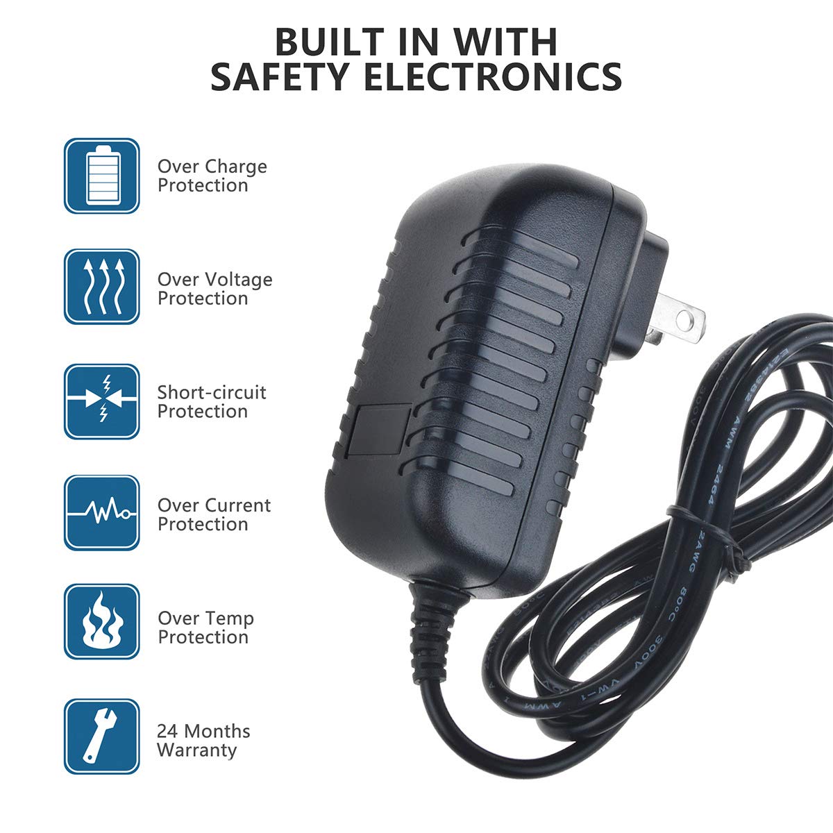 SKKSource AC Adapter Compatible with Sega Genesis Model 2/3 / 32X Game Gear Power Charger Supply