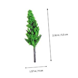 ibasenice 80 pcs Tree Scenics Trees Model Plastic Scene Train Railroad Architecture Woodland Diorama Project Mixed Crafts Supplies Landscape DIY Pine Layout Accessories for Mini Building