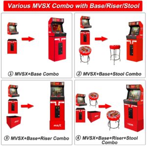 UNICO SNK NEOGEO MVSX Riser with Two Adjustable Heights: 5.9/9.8 Inches Compatible for MVSX Arcade Machine and Base Set