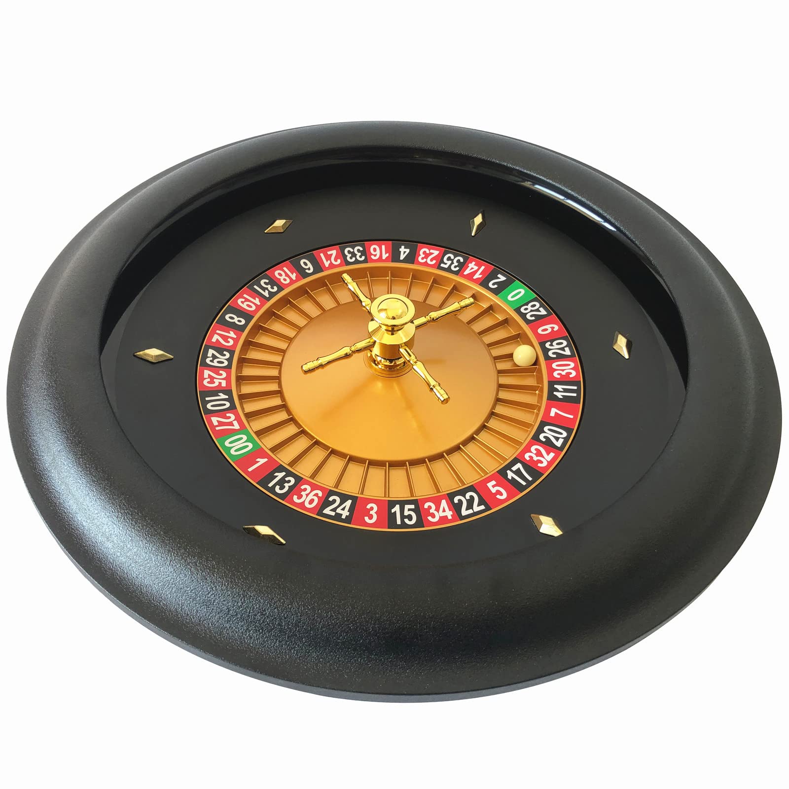 Yuanhe Deluxe Roulette Wheel Set - 18" Casino Grade Roulette Game Set with 2 Balls Pills,Very Smooth Spinning Action,Great for Home Game Night or Professional Use.